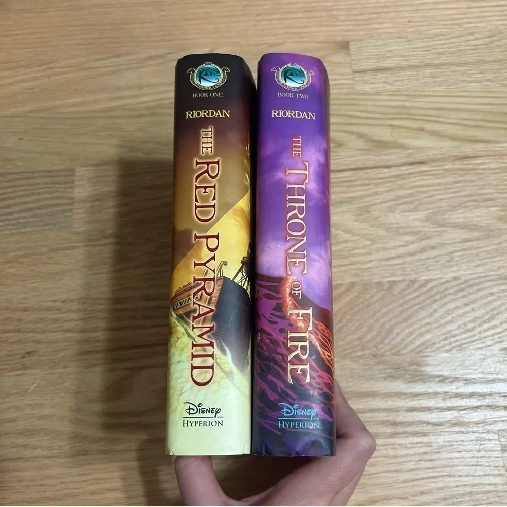 Disney Kane Chronicles Book Bundle 1 & 2 Riordan Throne of Fire Red Pyramid